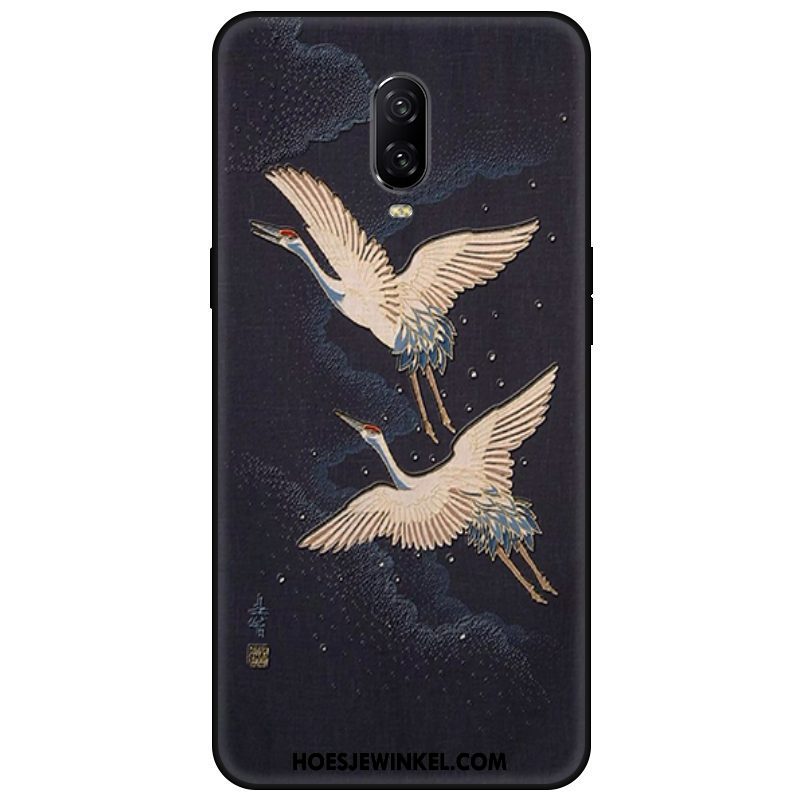 Oneplus 6t Hoesje Bescherming Mode Geel, Oneplus 6t Hoesje Hanger Wind