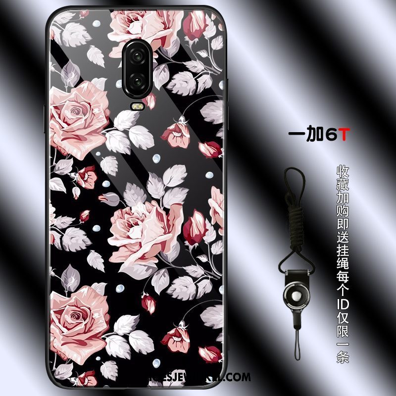 Oneplus 6t Hoesje Eenvoudige Lovers Vintage, Oneplus 6t Hoesje Zacht Grijs