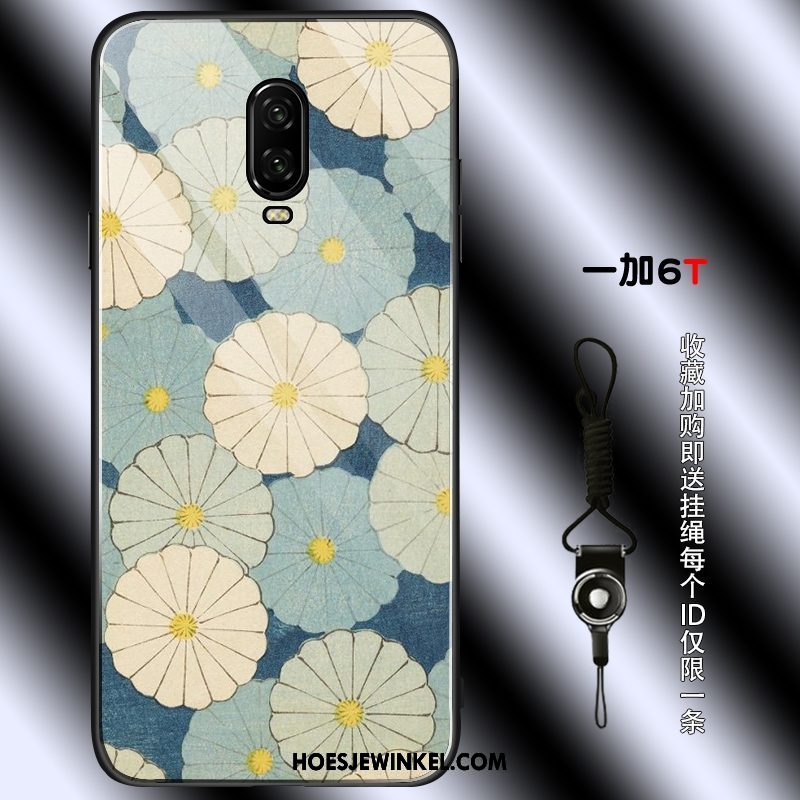 Oneplus 6t Hoesje Eenvoudige Lovers Vintage, Oneplus 6t Hoesje Zacht Grijs