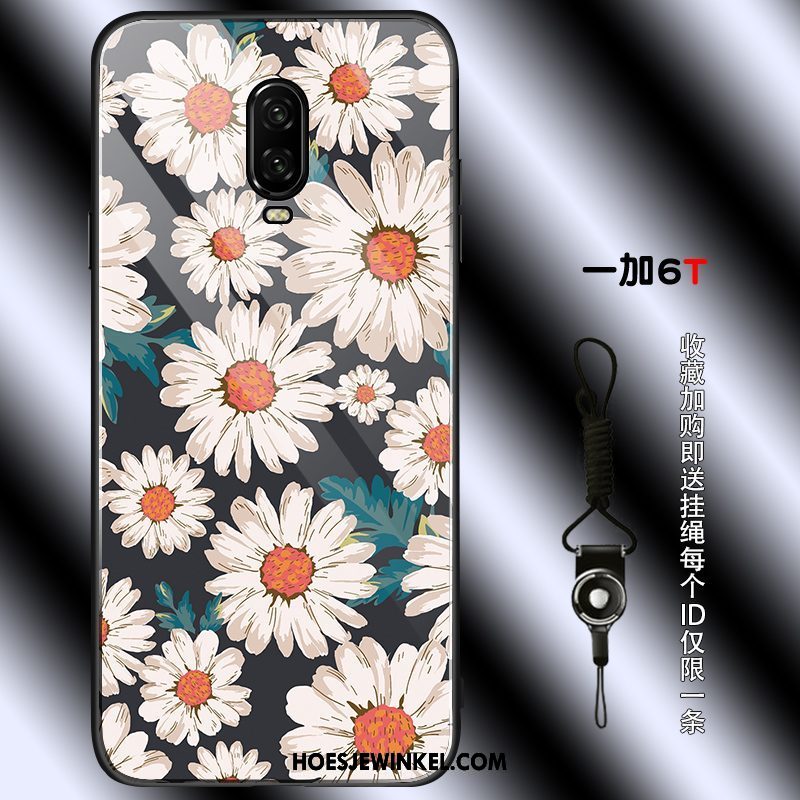 Oneplus 6t Hoesje Eenvoudige Lovers Vintage, Oneplus 6t Hoesje Zacht Grijs