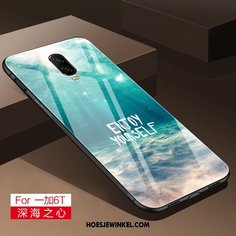 Oneplus 6t Hoesje Schrobben Achterklep Mobiele Telefoon, Oneplus 6t Hoesje Eenvoudige Siliconen