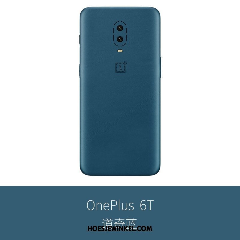 Oneplus 6t Hoesje Skärmskydd Schrobben Hoes, Oneplus 6t Hoesje Echt Leer Mobiele Telefoon Braun