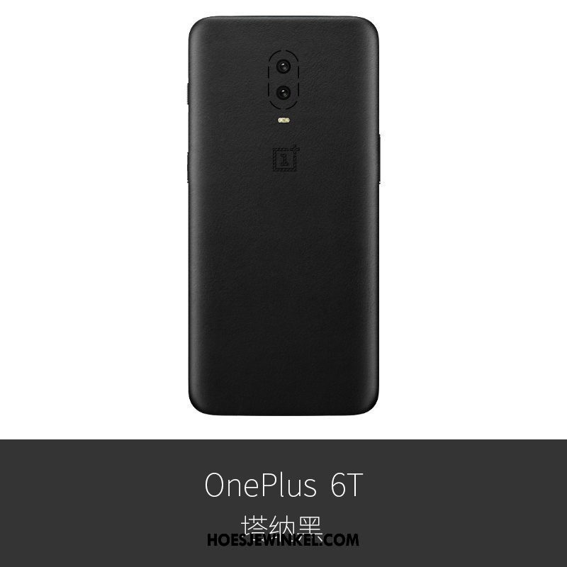 Oneplus 6t Hoesje Skärmskydd Schrobben Hoes, Oneplus 6t Hoesje Echt Leer Mobiele Telefoon Braun