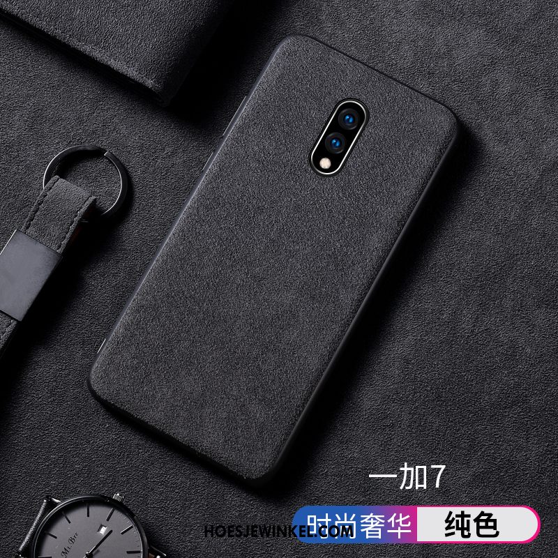 Oneplus 7 Hoesje Hoes Persoonlijk Suede, Oneplus 7 Hoesje Geel Mobiele Telefoon