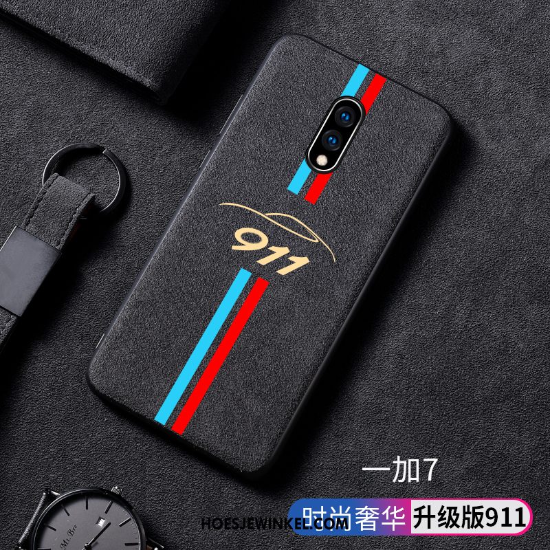 Oneplus 7 Hoesje Hoes Persoonlijk Suede, Oneplus 7 Hoesje Geel Mobiele Telefoon