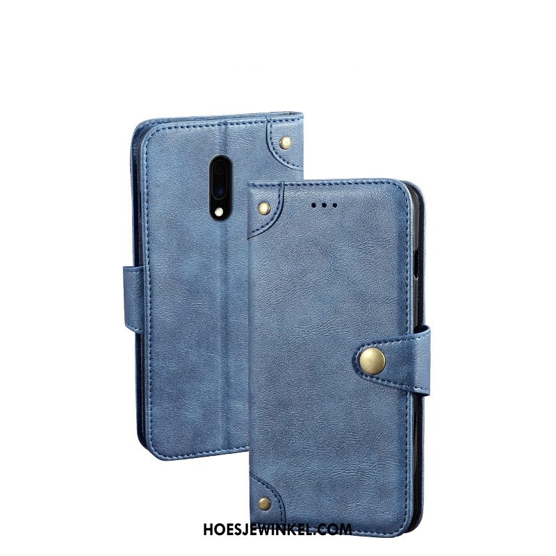 Oneplus 7 Hoesje Portemonnee Clamshell Geel, Oneplus 7 Hoesje Mobiele Telefoon Leren Etui