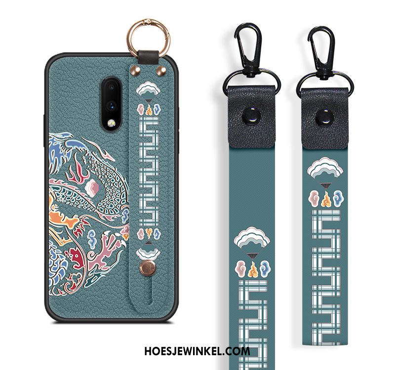 Oneplus 7 Hoesje Scheppend Anti-fall Trend, Oneplus 7 Hoesje Chinese Stijl Schrobben