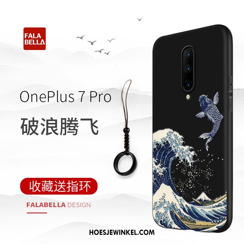 Oneplus 7 Pro Hoesje Persoonlijk Anti-fall Zwart, Oneplus 7 Pro Hoesje Nieuw Bescherming