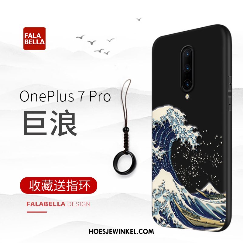 Oneplus 7 Pro Hoesje Persoonlijk Anti-fall Zwart, Oneplus 7 Pro Hoesje Nieuw Bescherming