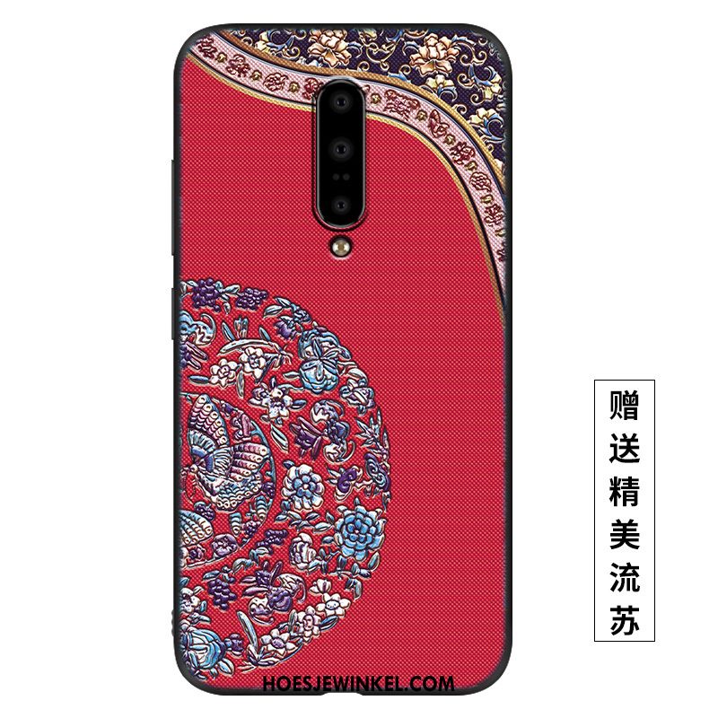 Oneplus 7 Pro Hoesje Schrobben Scheppend Paleis, Oneplus 7 Pro Hoesje Mobiele Telefoon Net Red