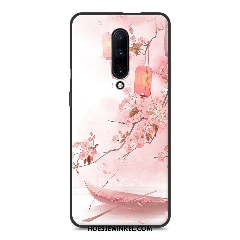 Oneplus 7 Pro Hoesje Siliconen Vintage Vers, Oneplus 7 Pro Hoesje Anti-fall Groen