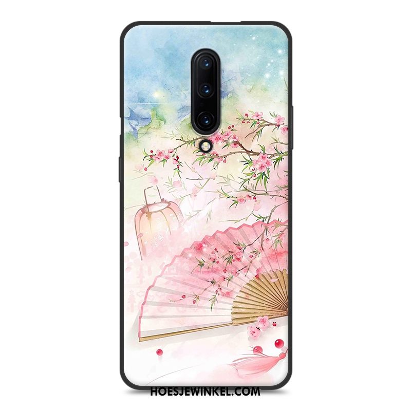 Oneplus 7 Pro Hoesje Siliconen Vintage Vers, Oneplus 7 Pro Hoesje Anti-fall Groen