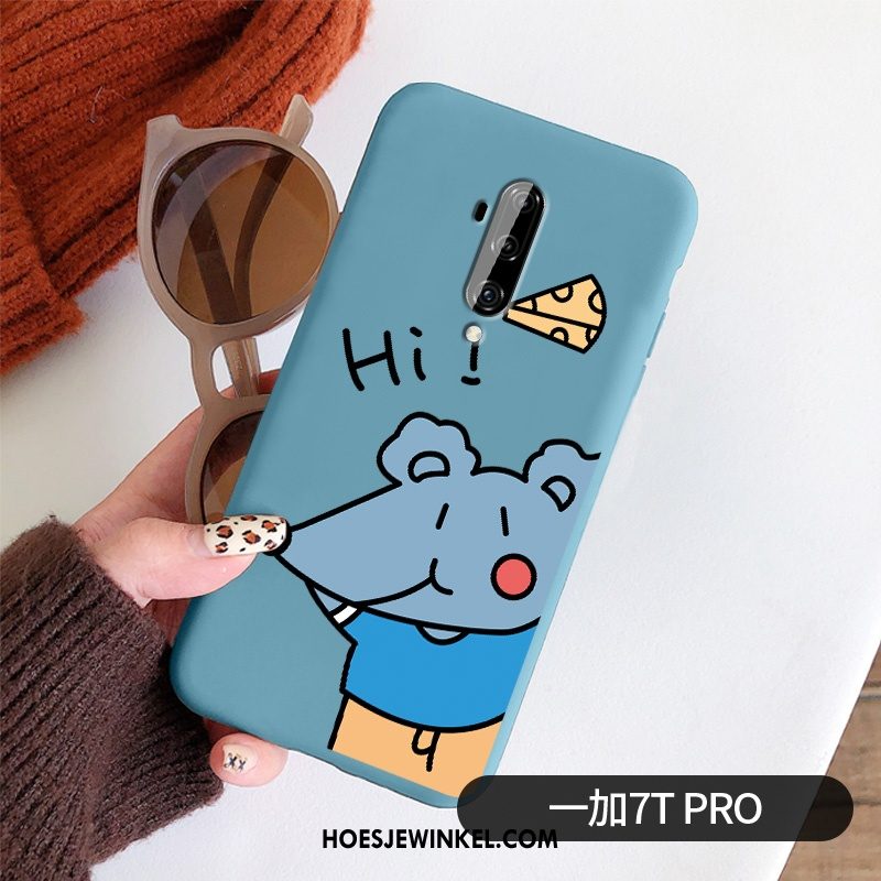 Oneplus 7t Pro Hoesje Lovers Spotprent Kat, Oneplus 7t Pro Hoesje Rat Mobiele Telefoon