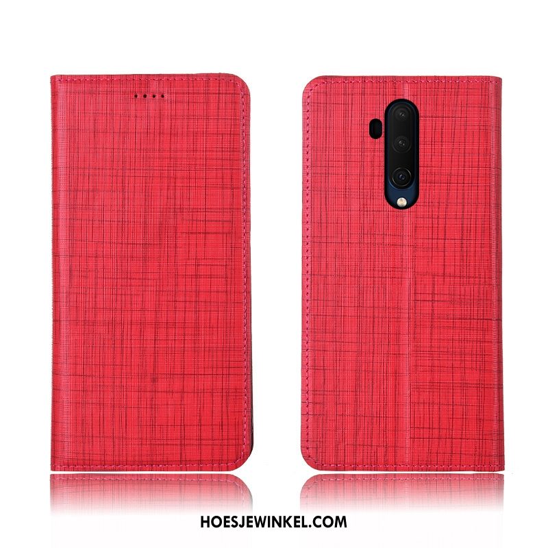 Oneplus 7t Pro Hoesje Mobiele Telefoon Leren Etui Anti-fall, Oneplus 7t Pro Hoesje Hoes Zacht