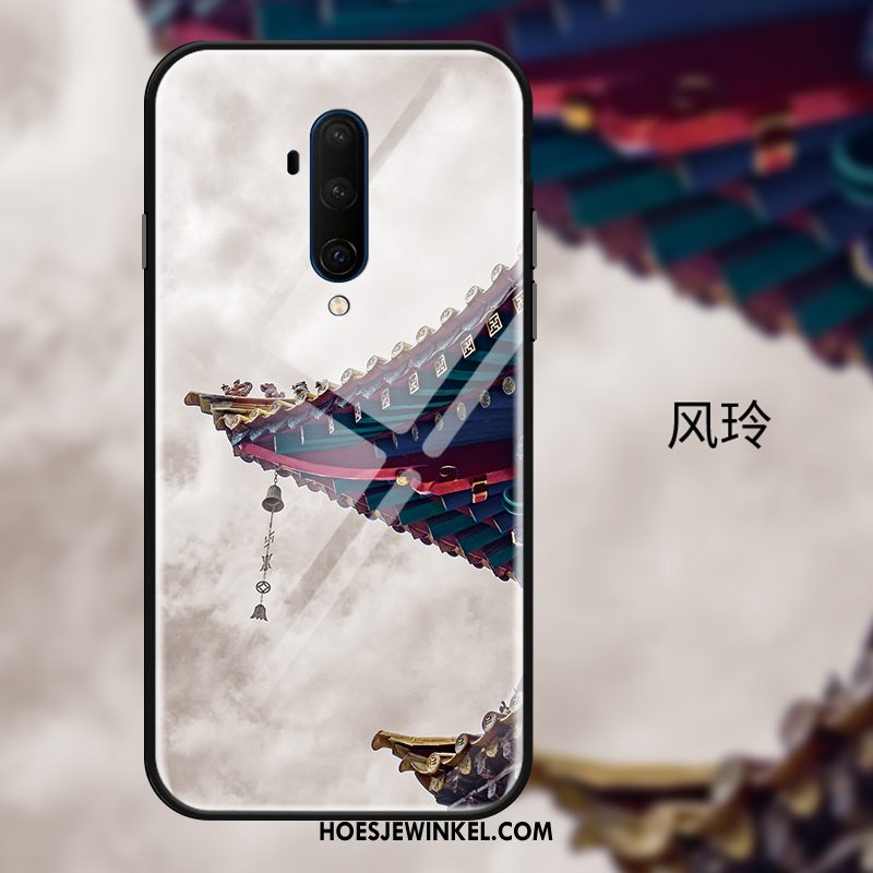 Oneplus 7t Pro Hoesje Scheppend Bescherming Chinese Stijl, Oneplus 7t Pro Hoesje Mobiele Telefoon Wind