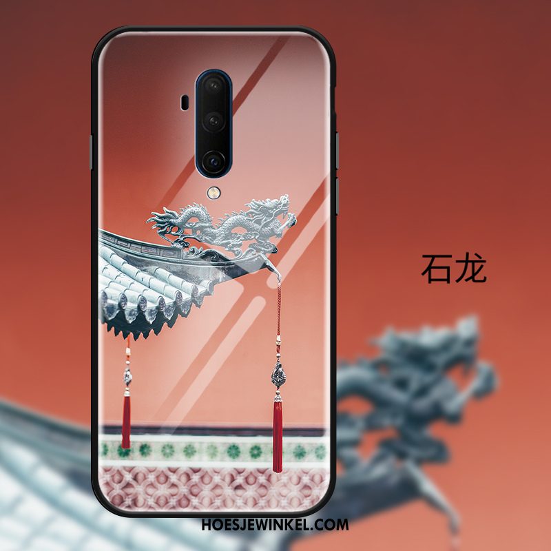 Oneplus 7t Pro Hoesje Scheppend Bescherming Chinese Stijl, Oneplus 7t Pro Hoesje Mobiele Telefoon Wind