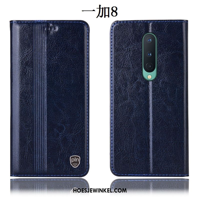 Oneplus 8 Hoesje Bescherming Patroon Folio, Oneplus 8 Hoesje Anti-fall Hoes