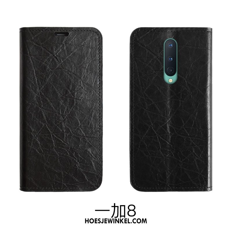 Oneplus 8 Hoesje Mobiele Telefoon Folio Bescherming, Oneplus 8 Hoesje Anti-fall Rood