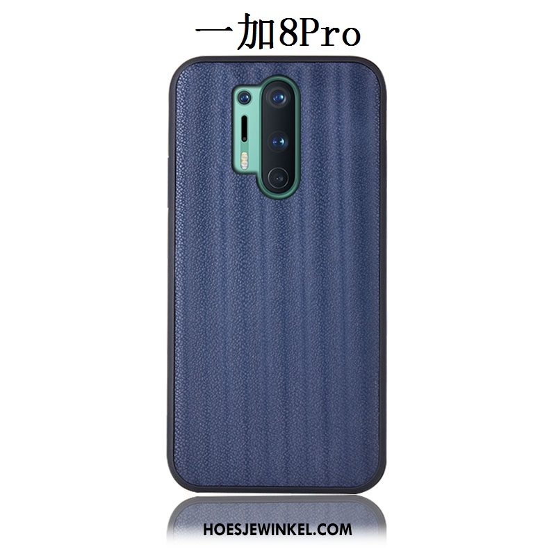 Oneplus 8 Pro Hoesje Bescherming Mobiele Telefoon Verloop, Oneplus 8 Pro Hoesje Achterklep Leren Etui Braun