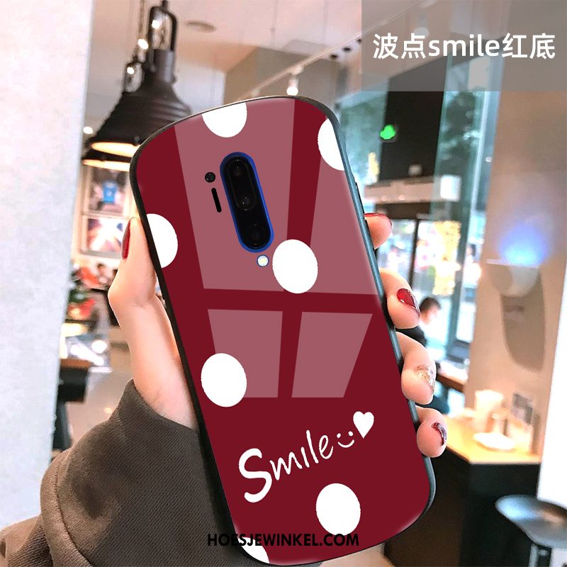 Oneplus 8 Pro Hoesje Golfpunt Smiley Mobiele Telefoon, Oneplus 8 Pro Hoesje Jeugd Glas