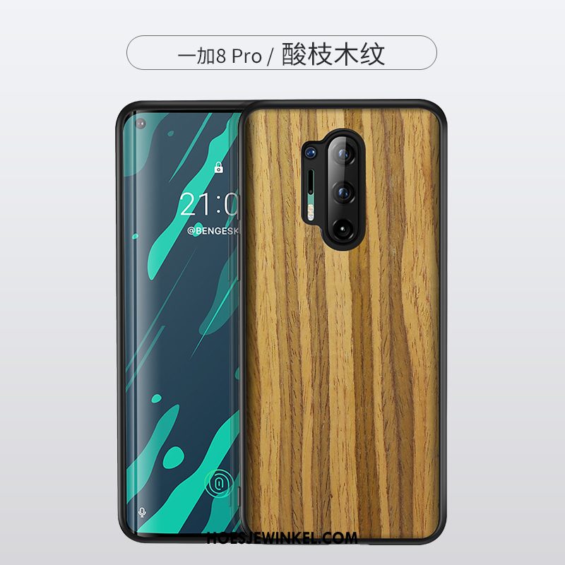 Oneplus 8 Pro Hoesje Hoes Fiber Zwart, Oneplus 8 Pro Hoesje Nylon Siliconen