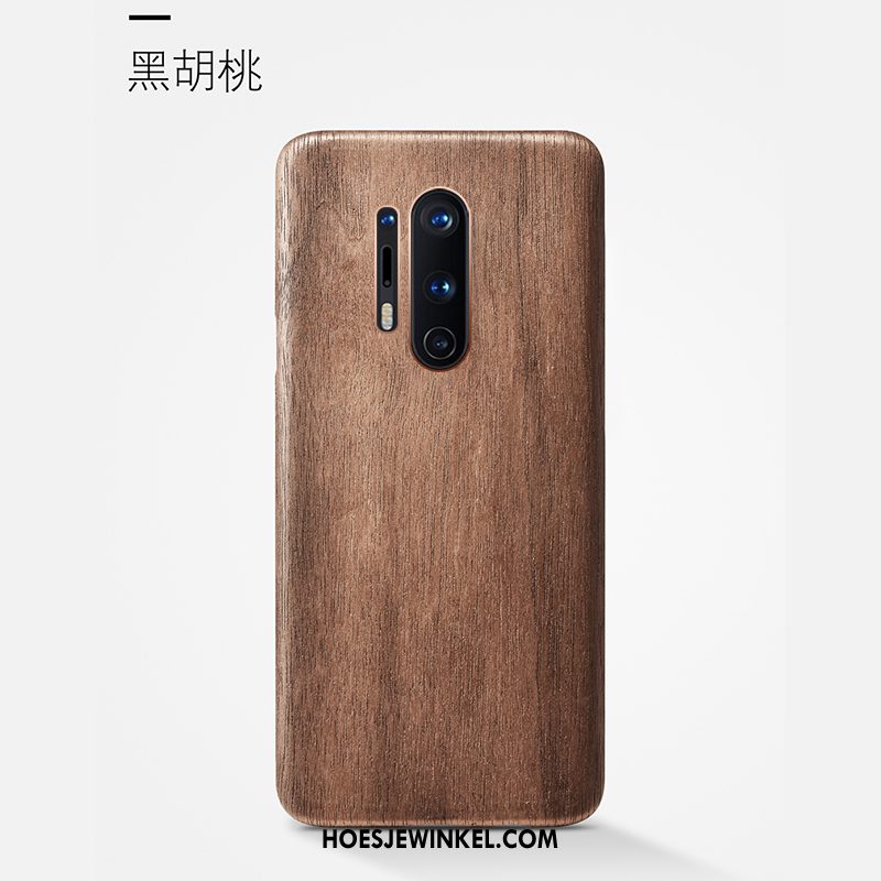 Oneplus 8 Pro Hoesje Hout Mobiele Telefoon Bescherming, Oneplus 8 Pro Hoesje Bloemen Schrobben