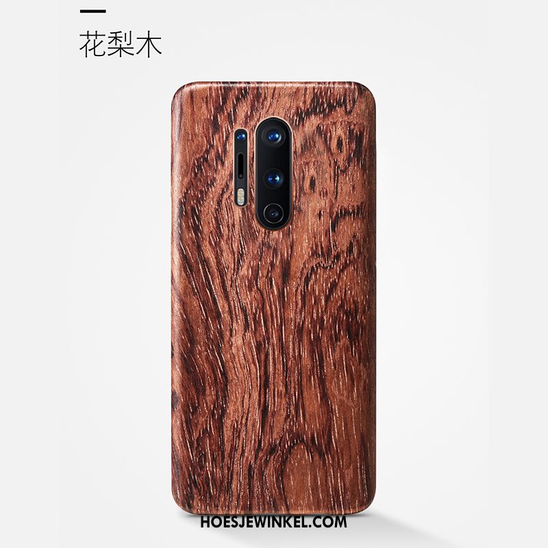 Oneplus 8 Pro Hoesje Hout Mobiele Telefoon Bescherming, Oneplus 8 Pro Hoesje Bloemen Schrobben