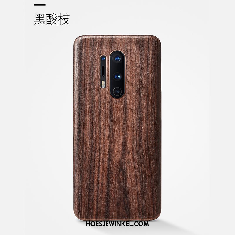 Oneplus 8 Pro Hoesje Hout Mobiele Telefoon Bescherming, Oneplus 8 Pro Hoesje Bloemen Schrobben