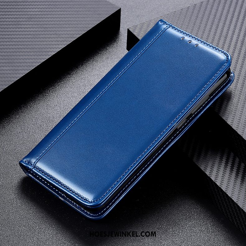 Oneplus 8 Pro Hoesje Magnetisch Blauw Folio, Oneplus 8 Pro Hoesje Mobiele Telefoon Trend