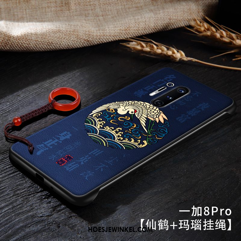 Oneplus 8 Pro Hoesje Omlijsting Vintage High End, Oneplus 8 Pro Hoesje Dun Anti-fall