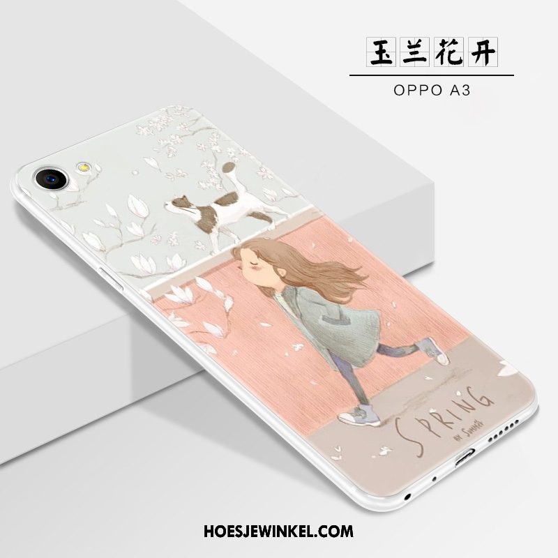 Oppo A3 Hoesje Anti-fall Hoes Scheppend, Oppo A3 Hoesje Schrobben Mobiele Telefoon