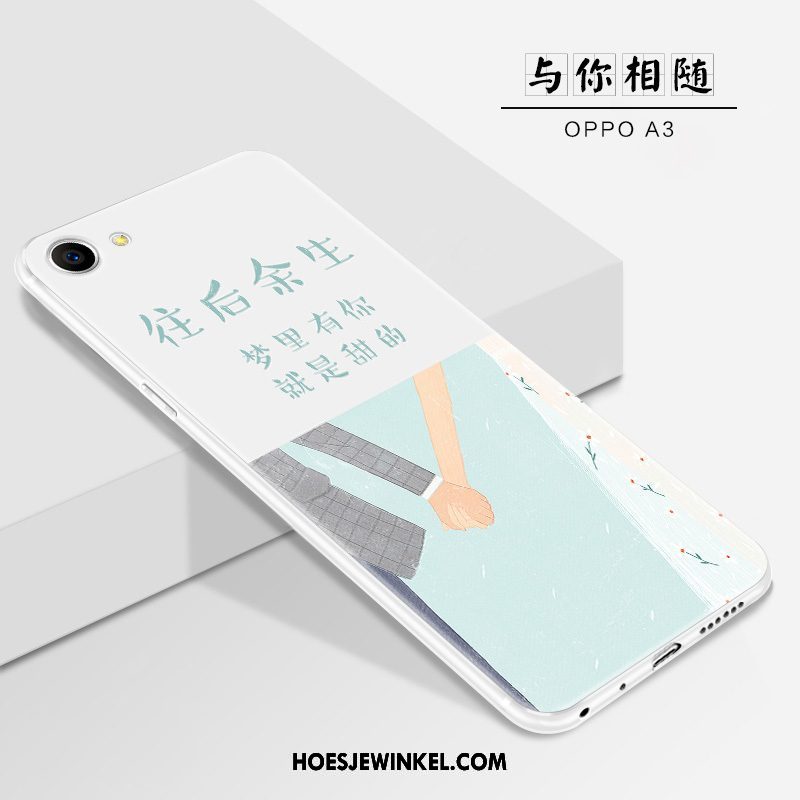 Oppo A3 Hoesje Anti-fall Hoes Scheppend, Oppo A3 Hoesje Schrobben Mobiele Telefoon