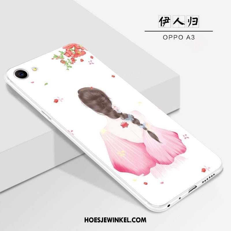 Oppo A3 Hoesje Anti-fall Hoes Scheppend, Oppo A3 Hoesje Schrobben Mobiele Telefoon