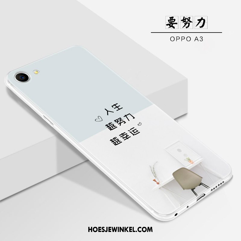 Oppo A3 Hoesje Anti-fall Hoes Scheppend, Oppo A3 Hoesje Schrobben Mobiele Telefoon