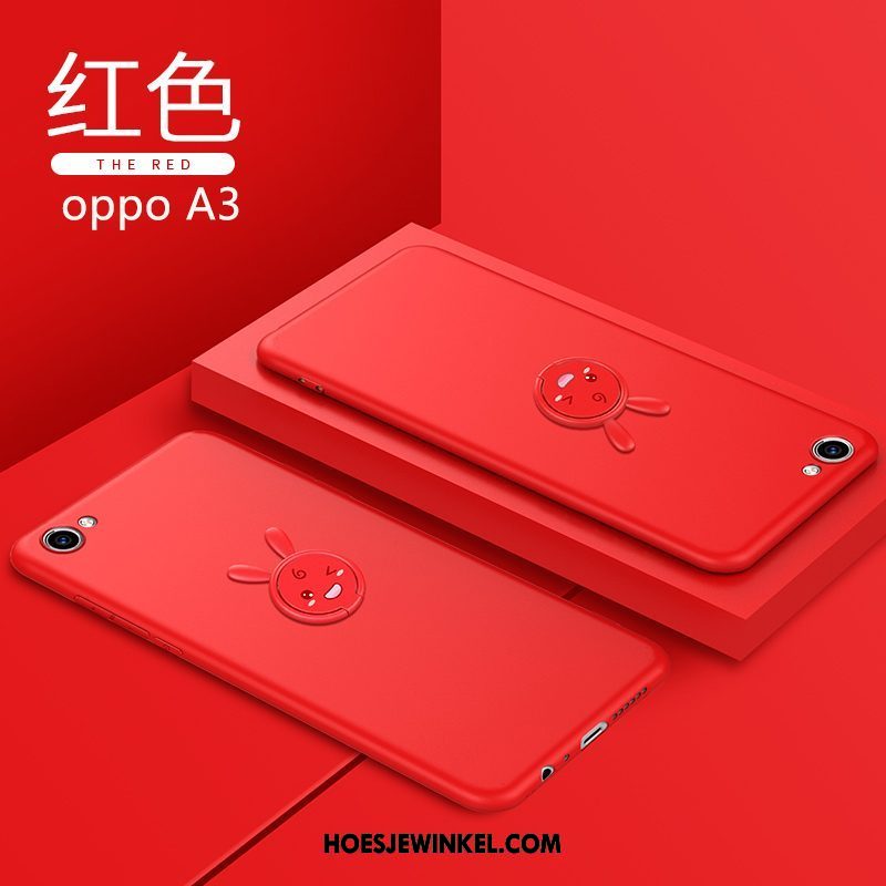 Oppo A3 Hoesje Anti-fall Zacht Spotprent, Oppo A3 Hoesje Trendy Merk Dun