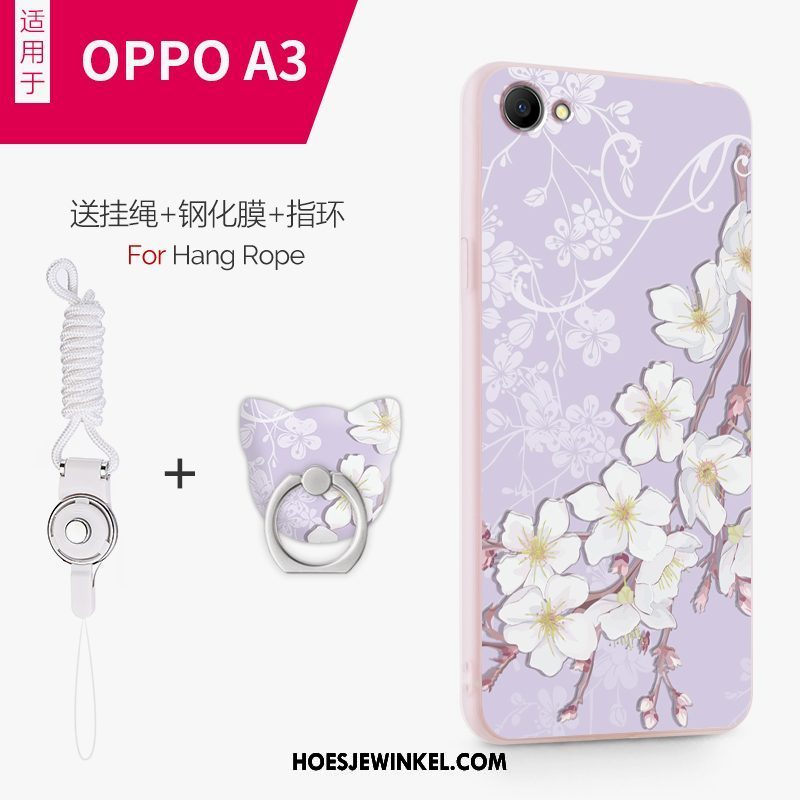 Oppo A3 Hoesje Siliconen Scheppend Bescherming, Oppo A3 Hoesje Trend Zacht