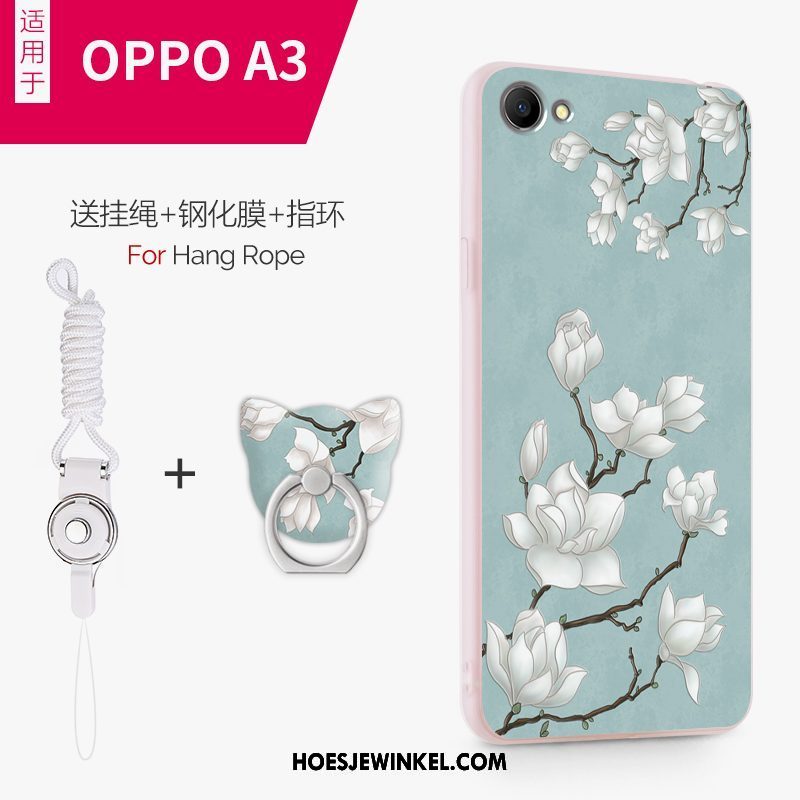 Oppo A3 Hoesje Siliconen Scheppend Bescherming, Oppo A3 Hoesje Trend Zacht