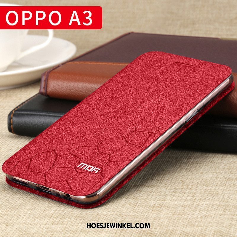 Oppo A3 Hoesje Zwart All Inclusive Koel, Oppo A3 Hoesje Mobiele Telefoon Trendy Merk