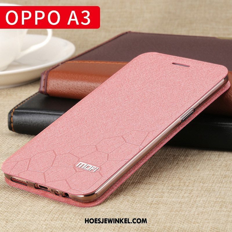 Oppo A3 Hoesje Zwart All Inclusive Koel, Oppo A3 Hoesje Mobiele Telefoon Trendy Merk