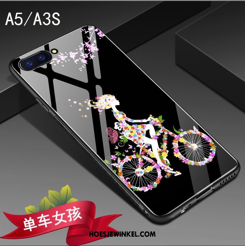 Oppo A3s Hoesje Hoes Skärmskydd Hanger, Oppo A3s Hoesje All Inclusive Anti-fall