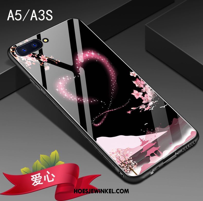 Oppo A3s Hoesje Hoes Skärmskydd Hanger, Oppo A3s Hoesje All Inclusive Anti-fall