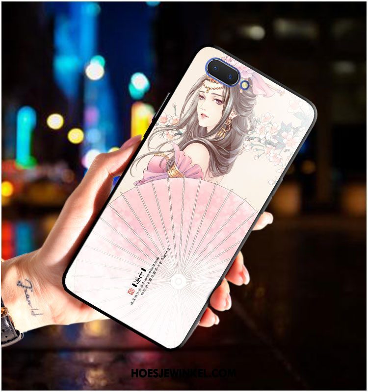 Oppo A3s Hoesje Spiegel Mobiele Telefoon Siliconen, Oppo A3s Hoesje Kunst Trend