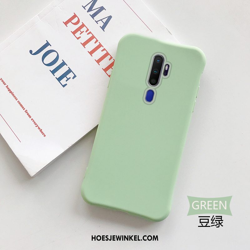 Oppo A5 2020 Hoesje Anti-fall Groen Hoes, Oppo A5 2020 Hoesje Bescherming Zacht