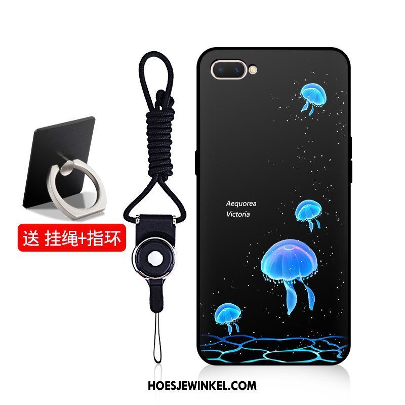 Oppo A5 Hoesje Blauw Zacht Hoes, Oppo A5 Hoesje Hanger Anti-fall