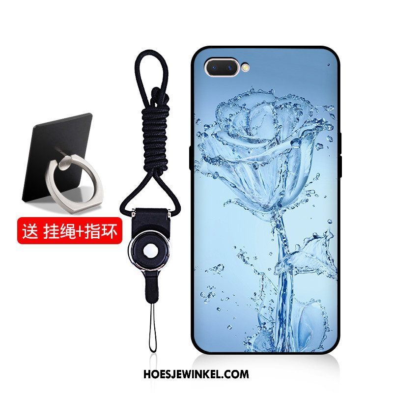 Oppo A5 Hoesje Blauw Zacht Hoes, Oppo A5 Hoesje Hanger Anti-fall