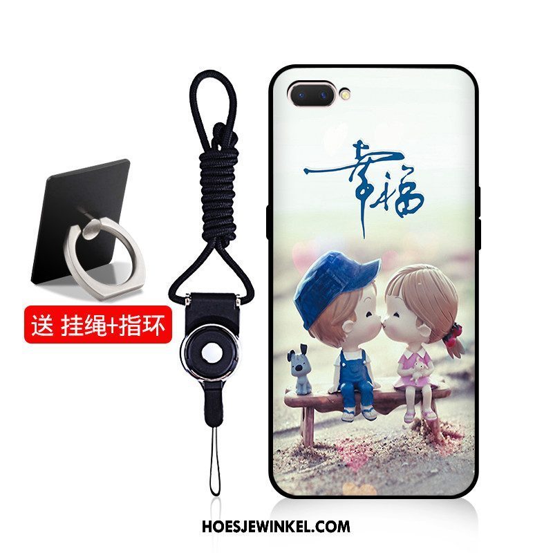 Oppo A5 Hoesje Blauw Zacht Hoes, Oppo A5 Hoesje Hanger Anti-fall