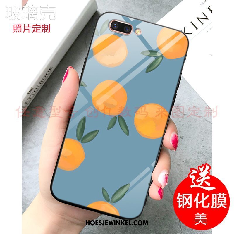 Oppo A5 Hoesje Citroen Vers Fruit, Oppo A5 Hoesje Pas Blauw