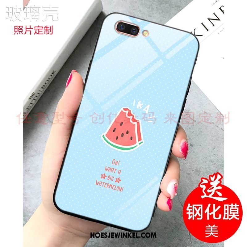 Oppo A5 Hoesje Citroen Vers Fruit, Oppo A5 Hoesje Pas Blauw