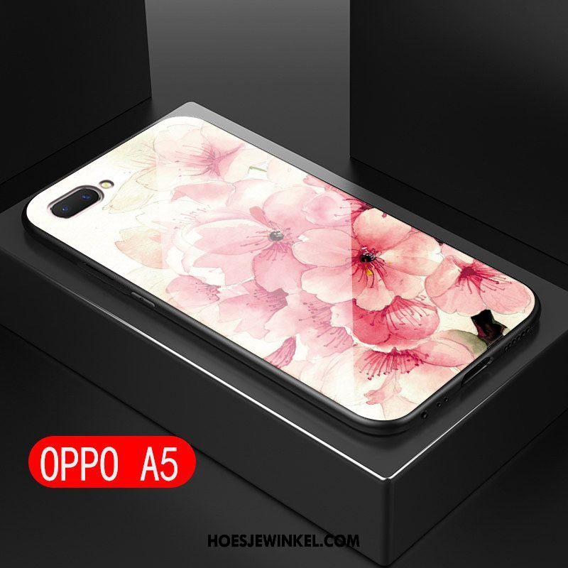 Oppo A5 Hoesje Glas All Inclusive Anti-fall, Oppo A5 Hoesje Mobiele Telefoon Kunst