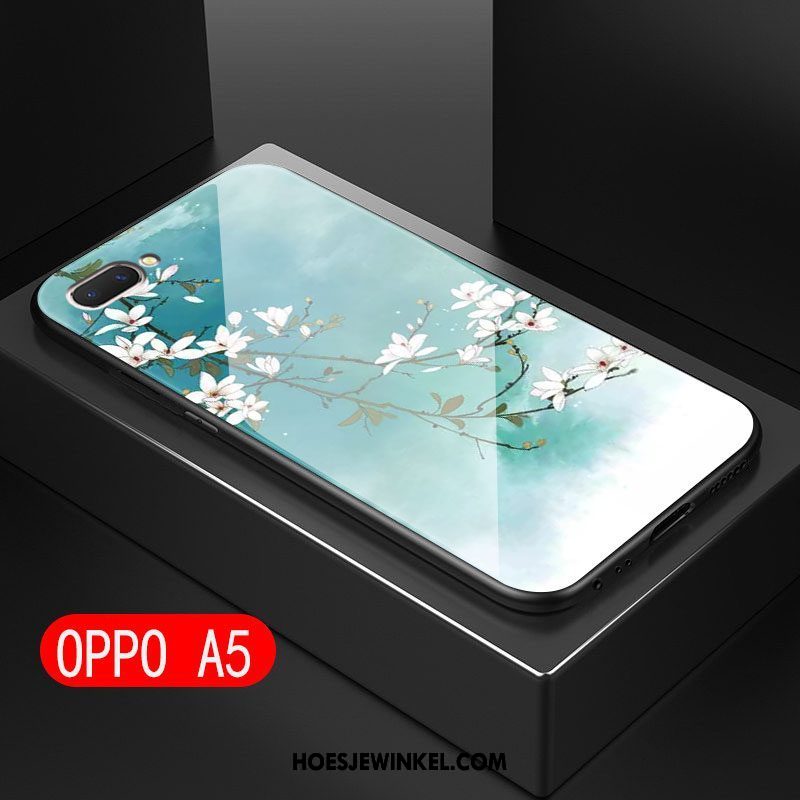 Oppo A5 Hoesje Glas All Inclusive Anti-fall, Oppo A5 Hoesje Mobiele Telefoon Kunst